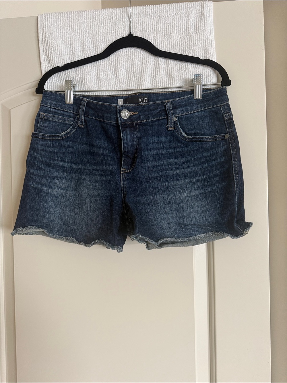 Kut from the Kloth Dark Blue Denim Jean Shorts
